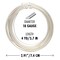 The Beadsmith Half-Round Craft Wire - Wire Elements - Medium Temper - 18 Gauge, 4 Yard Coil - Silver Color - Beading Wire Used for Jewelry Making, Wire Wrapping, and Other DIY Arts & Crafts